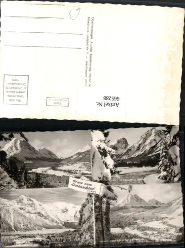 665288,Mehrbild Ak Leutaschtal i. Winter Leutasch Seefeld i. Tirol