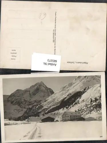 665373,Foto Ak Alpe Lüsens Sellrain Winteransicht