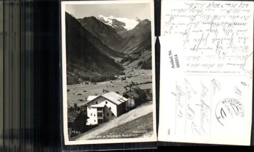 666914,Foto Ak Neustift im Stubaital Gasthof z. Schönen Aussicht
