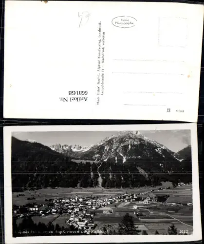 668168,Foto Ak Fulpmes geg. Ampferstein u. Kalkkögl