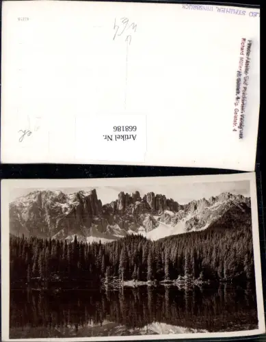 668186,Foto Ak See vor Bergkulisse Tirol Innsbruck pub Richard Müller