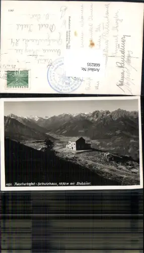 668235,Foto Ak Patsch Patscherkofel Schutzhaus Stubaier