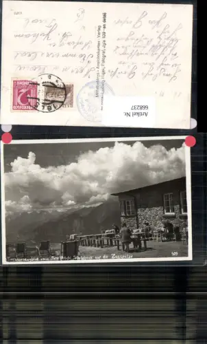 668237,Foto Ak Patsch Terrassenblick v. Patscherkofel Schutzhaus a. d. Zugspitze