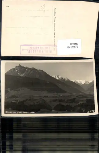 668248,Foto Ak Blick ins Stubaital Neustift im Stubaital pub Much Heiss 3578