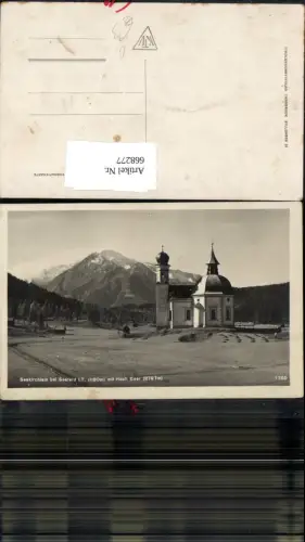 668277,Foto Ak Seekirchlein b. Seefeld in Tirol mit Hoch Eder