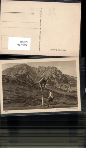 668306,Karwendel Erlsattel Wegkreuz Hochzirl Zirl