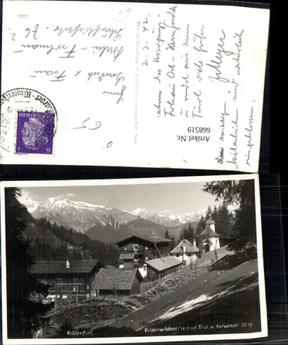 668519,Foto Ak Volders Volderwildbad m. Karwendel Voldertal Bad Volderwildbad