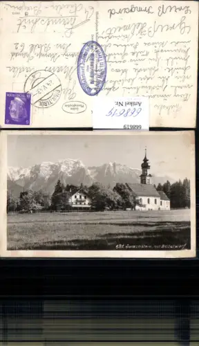 668619,Foto Ak Judenstein Rinn mit Bettelwurf u. Kirche
