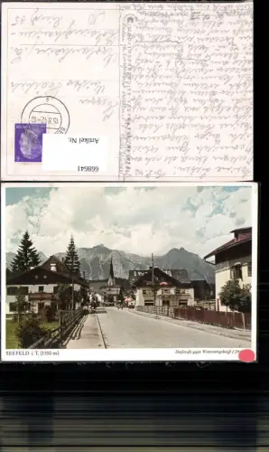 668641,Seefeld i. Tirol Dorfstraße geg. Wettersteingebirge