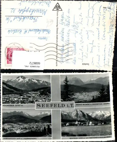 668672,Mehrbild Ak Seefeld i. Tirol Hocheder Hohe Munde Ahrnspitzen