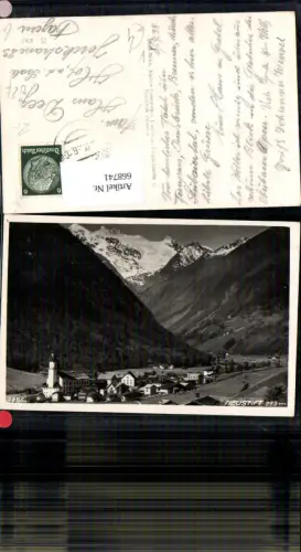 668741,Foto Ak Neustift im Stubaital Ansicht pub Much Heiss 2685