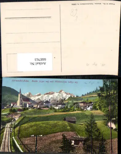 668763,Karwendelbahn Reith bei Seefeld mit Wetterstein pub Purger Co 12624