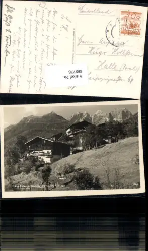 668778,Foto Ak Aus Telfes im Stubaital mit Kalkkögel
