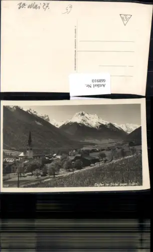 668910,Foto Ak Telfes im Stubai geg. Süden