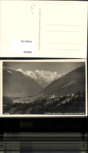 668920,Foto Ak Telfes im Stubai geg. Stubaiergletscher pub Much Heiss 2682