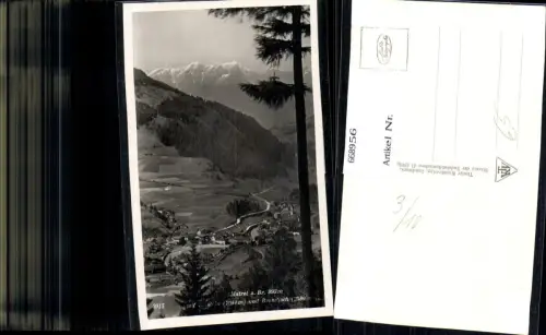 668956,Foto Ak Matrei a. Brenner mit Solstein u. Brandjoch