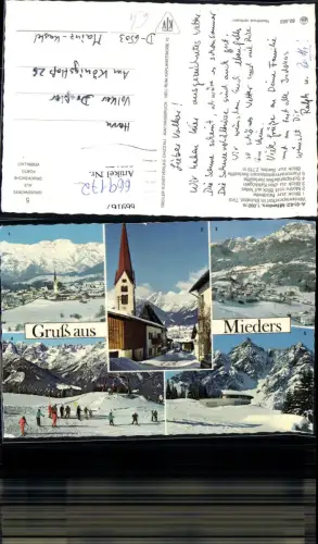 669172,Mehrbild Ak Mieders Wintersport Serleslifte Nordkette Kalkkögeln