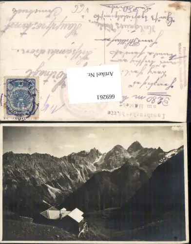 669261,Foto Ak Innsbruckerhütte a. Habicht Gschnitz Innsbrucker Hütte pub Richard Müller