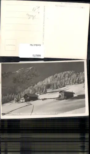 669273,Foto Ak Mutters Muttereralm geg. Nockspitze im Winter