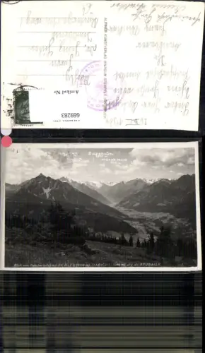 669283,Foto Ak Patsch Blick v. Patscherkofel auf Serles Habicht u. Stubaier