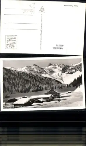 669570,Foto Ak Fulpmes Alpengastwirtschaft Schlickeralm i. Stubai im Winter