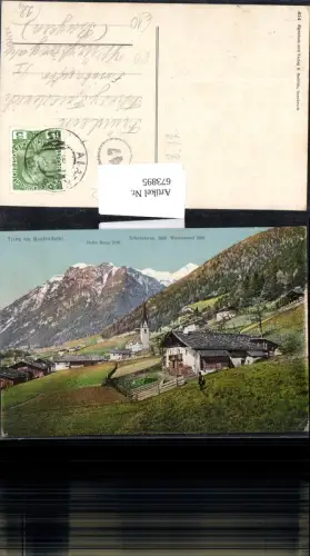 673895,Trins i. Gschnitztal mit Hohe Burg u. Schneiderspitze Wasenwand