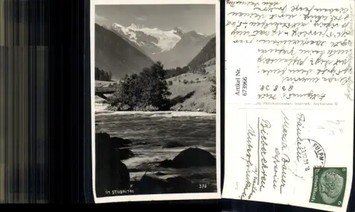 673966,Foto Ak Im Stubaital Brücke Fulpmes pub Ad. Künz 376