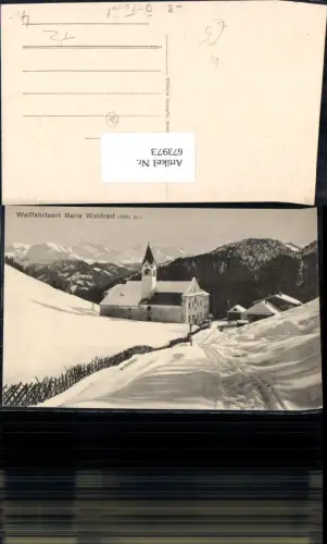 673973,Mühlbachl Maria Waldrast Wallfahrtsort Winteransicht
