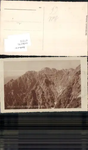 677372 Foto-AK Bettelwurf Neustift Hall in Tirol Karwendel Scharnitz Hochnissl pub Mittelstaedt