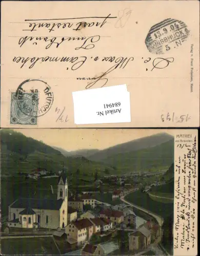 684941 tolle AK Matrei am Brenner um 1905