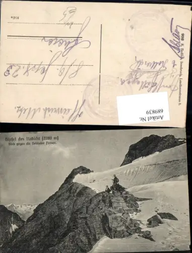 689839 Gipfel des Habicht b. Gschnitz Neustift Stubai Trins