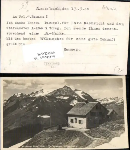 690265 Ansbacher Hütte bei Flirsch