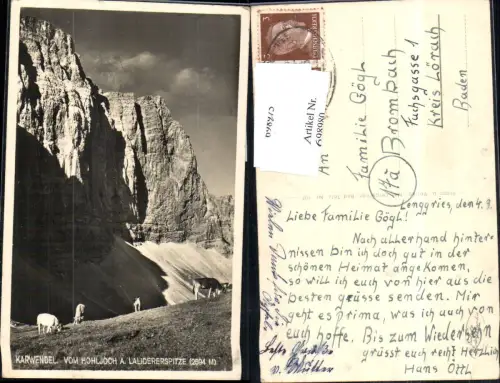 698980 Karwendel Scharnitz Hohljoch gel Brombach Lörrach Baden