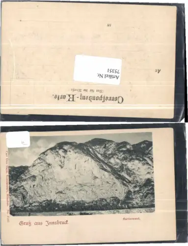 75351,Gruss aus Innsbruck Martinswand pub Hayd Otto 5180