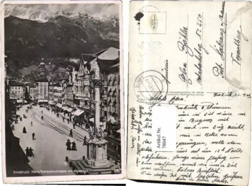 78047,Innsbruck Maria Theresienstrasse Strassenbahn
