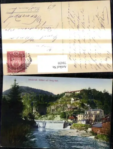 78430,Innsbruck Sillfall m. Berg Isel
