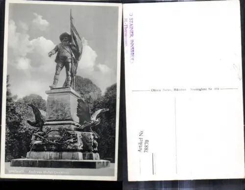 78870,Innsbruck Andreas Hofer Denkmal Berg Isel