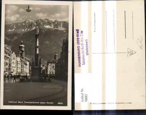 78882,Innsbruck Maria Theresienstrasse geg. Norden