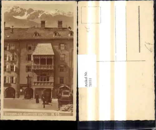 78931,Foto Ak Innsbruck Goldenes Dachl