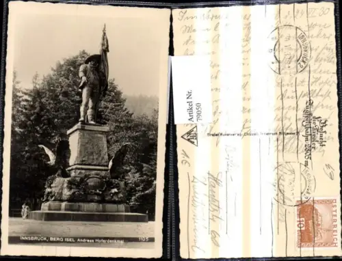 79050,Innsbruck Andreas Hofer Denkmal Berg Isel