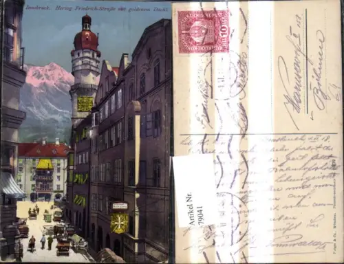 79041,Innsbruck Herzog Friedrich Strasse m. Goldenen Dachl pub Purger Co 10779