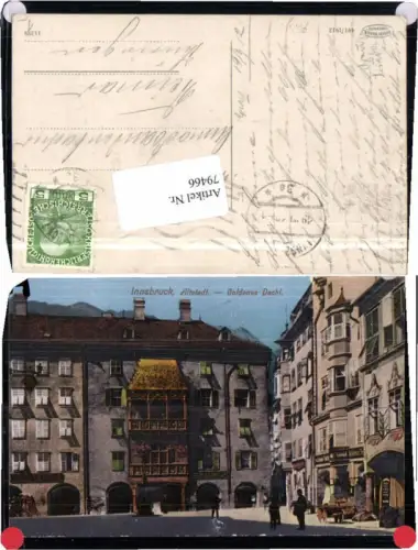 79466,Innsbruck Goldenes Dachl Altstadt 1912 pub Warger 491