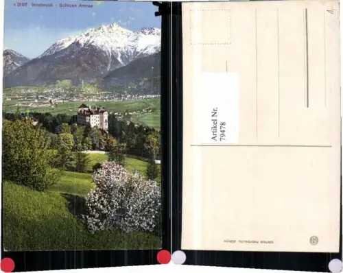 79478,Innsbruck Schloss Amras Wiesenpartie 1910