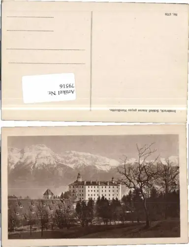 79516,Innsbruck Schloss Amras g. Nordkette