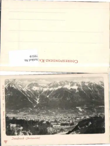 79519,Innsbruck Nordansicht pub Dr Trenkler 11341