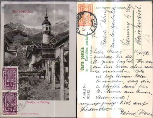 82832,Innsbruck Partie b. Hötting Kirche