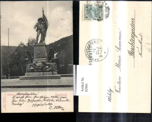 82901,Innsbruck Andreas Hofer Denkmal Berg Isel
