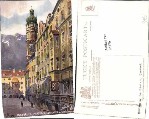 85376,Tuck AK 664 Innsbruck R. Preuss Stadtturm