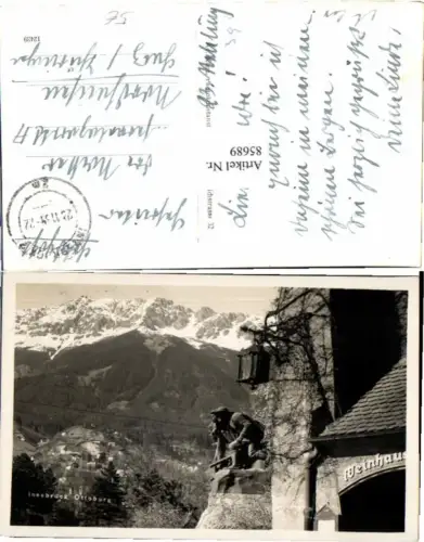 85689,Innsbruck Ottoburg Partie 1939 Feldpost