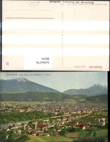 88241,Innsbruck geg. Süden m. Patscherkofel u. Serles